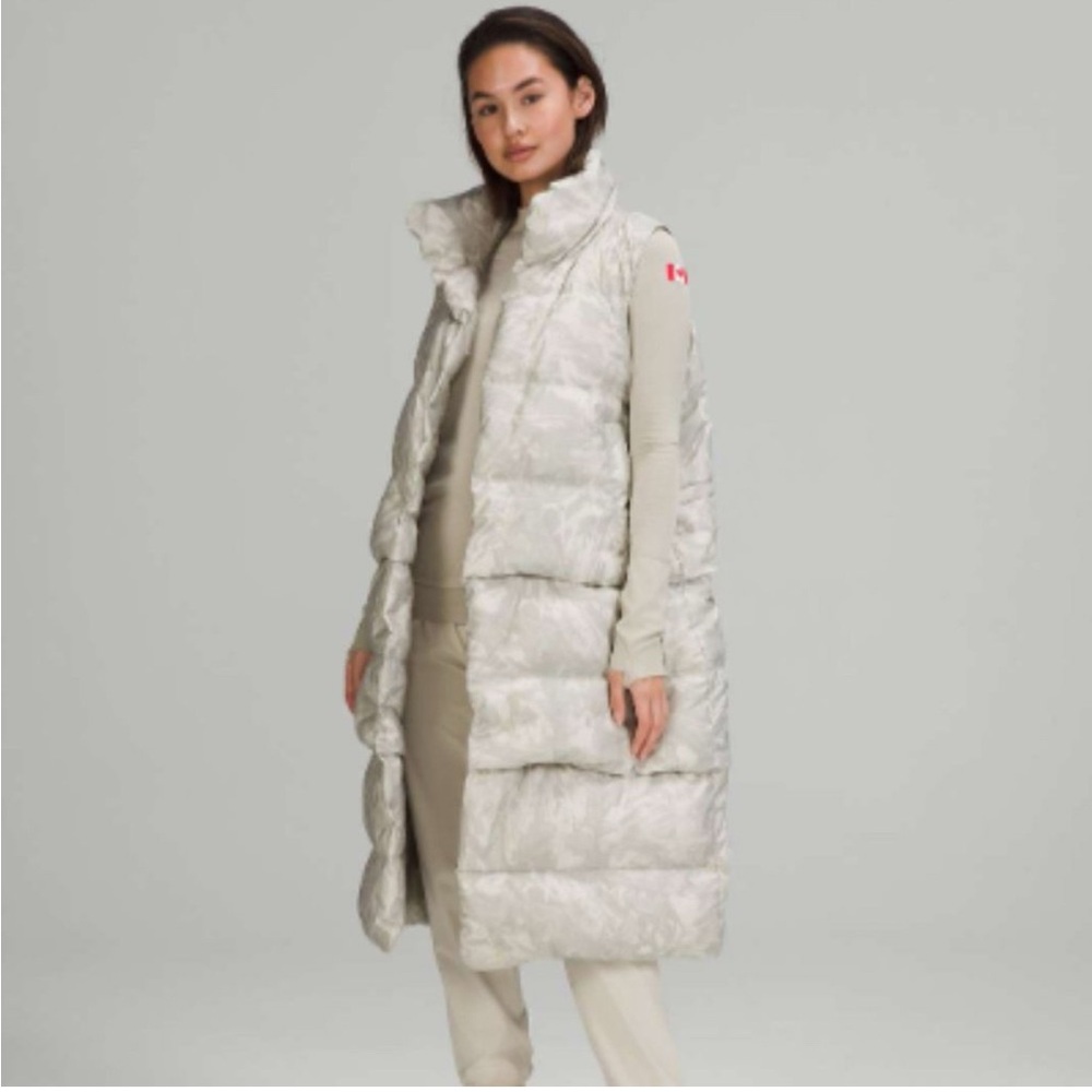 Lululemon Transformable Parka Maple Metamorphosis Light Neutral Multi Size 4